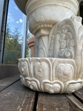 Antik alt Marmor Sockel Carrara Marmor Pflanzen Statue Podest TOP