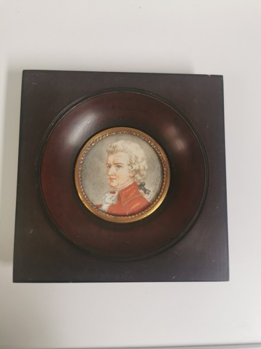 Antikes miniaturbild mozart - antikes,