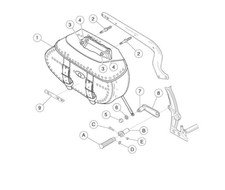 MONTAGESATZ TASCHEN für HARLEY DAVIDSON SOFTAIL HERITAGE .Ref: 79304-06 *NEU