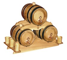 Eichenfässer Set 3 Stück +