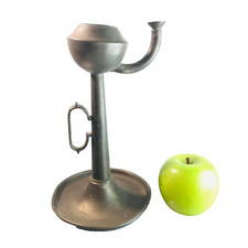 Vintage Zinn Öllampe