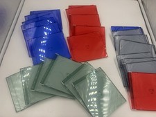 15x CD Hüllen +10 Extra Hülle Jewelcase Leer Case Transparent Grün/Blau/Rot SALE