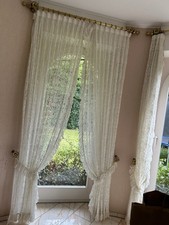 Vintage Vorhänge 2er Set Barock Gardine