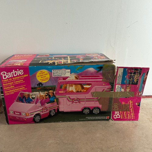 Barbie horse trailer - horse, camping