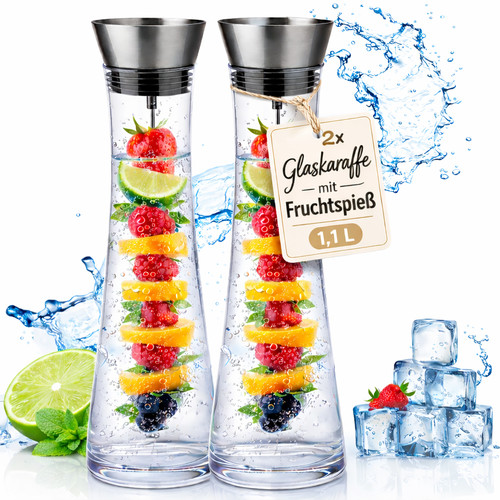 Glaskaraffe 1l m - glaskaraffe,