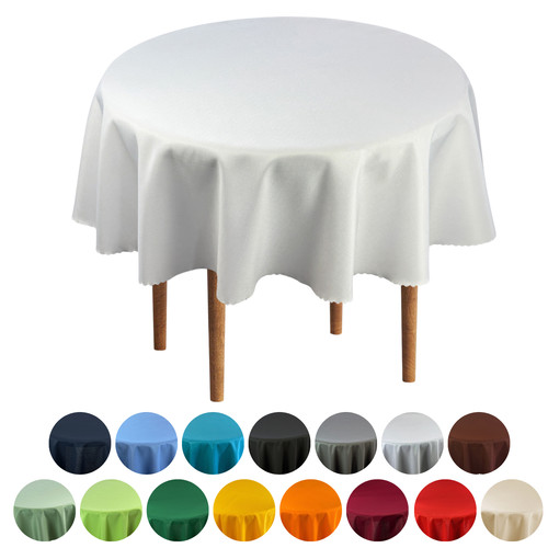Tischdecke rund fleckabweisend - tischdecke,