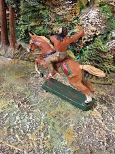 Elastolin Masse 7 cm Vorkrieg/Nachkrieg Indianer Reiter #4