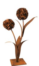 Edelrost Pusteblume mit 2