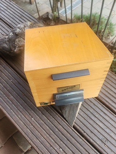 Alter karteikasten holz - ,