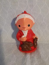 Sandmännchen Quietschfigur Gummipuppe rot 11 cm