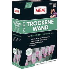 6x MEM Injektionstrichter Bohrloch Horizontalsperre wiederverwendbar Innen Außen