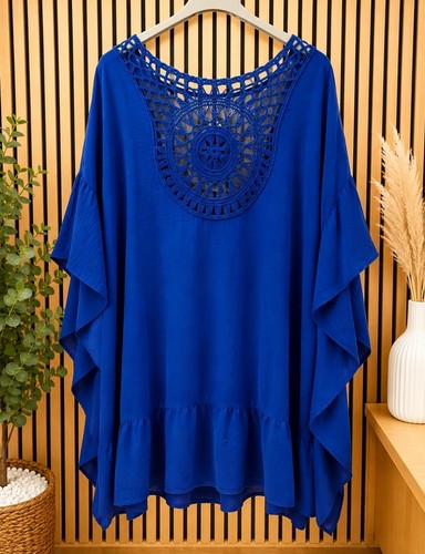 Damen tunika royalblau - damen,