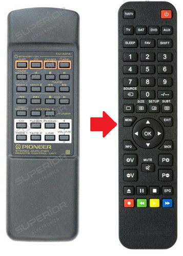 Ersatz fernbedienung pioneer - ersatz,