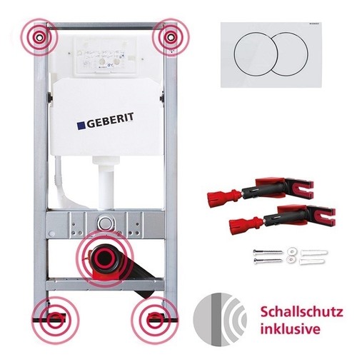 Vorwandelement mit geberit - wc,