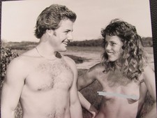 Vintage Akt Frau Mädel Posing Nudismus  großes Foto