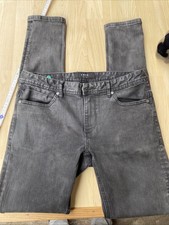 Smog Herren Jeans Hose Slim Jim Schwarz Destroyed W 31 L 34 Maße Siehe Beschreib
