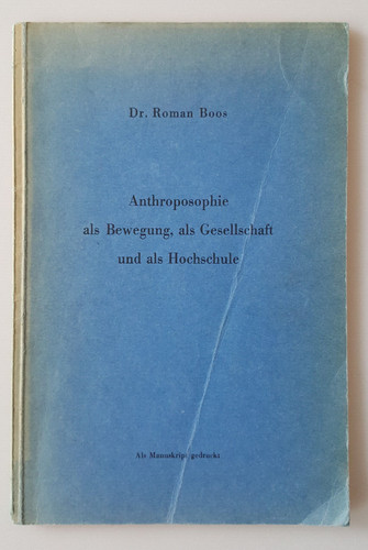 Roman boos anthroposophie - dr., boos.