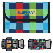 Federmäppchen Jungen bunt Elephant Mäppchen XL Pennal Etui 12605 Multi Plaid