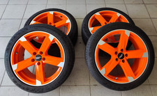 17 Zoll Alufelgen Rondell Racing Orange Poliert