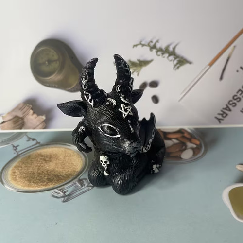 Gothic ziege figur dämonisch - gothic,