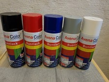 5 unbenützt Sprühfarbe Sprühlack Spraydosen ideral für Graffiti Künstler Sprayer