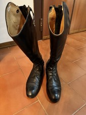 Damen Herren Reitstiefel Reiterstiefel PU Leder mit Lac