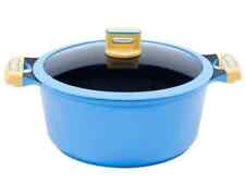 Ø 28cm Kochtopf ca. 12,5cm hoch KING® GOURMET BLAU aus Aluguss mit Beschichtung