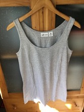 Up 2 Fashion Esmara Longtop Top Gr. M Hellgrau Grau meliert  Slim fit 