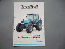 landini blizzard 95 Traktor    Original Schlepper  Prospekt 2 Seiten