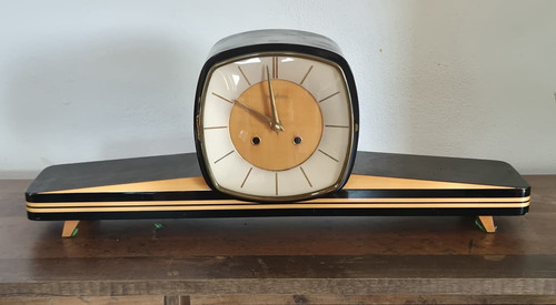 Junghans kaminuhr holz - kaminuhr, holz/metall