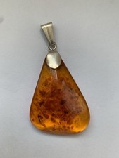 Anhänger für Halskette, Polybern o. Isobern, Silber Öse, DDR Fischlandschmuck