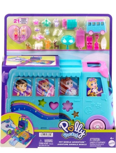 Polly pocket camper bus mattel - polly,