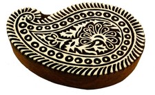 Indischer Textilstempel, Holz