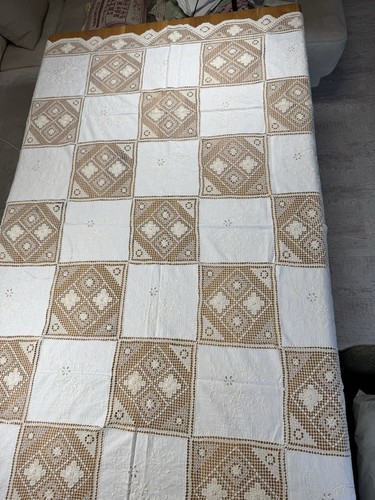 Alte handarbeit tischdecke 150 - alte,