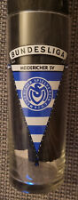 MSV DUISBURG Glas Gründung (?) BUNDESLIGA WIMPEL Kölschstange, ca. 14 cm,  0,2 l