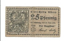 Notgeld - Quedlinburg - Stadt Quedlinburg - 25 Pf. - 1920 - Verkehrsausgabe - Wz