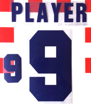 Set Flock Nummer number Trikot