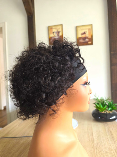 Kurze afro perücke gelockt - kurze,