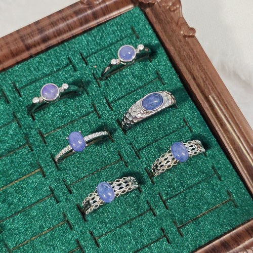 Natur echt tansanit ring damen - echt,