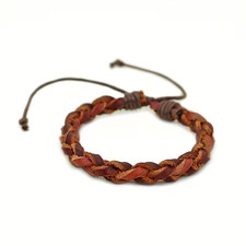 Herren Armband Leder braun