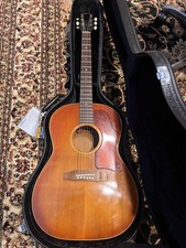 Akustikgitarre Gibson LG-1 Vintage 1966 Cherry Sunburst modifiziert