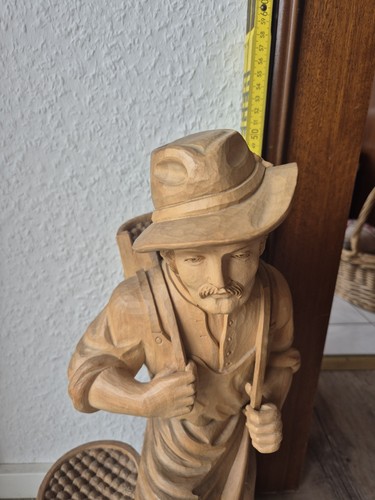 Holzfigur bauer weinlese - bauer, ernte