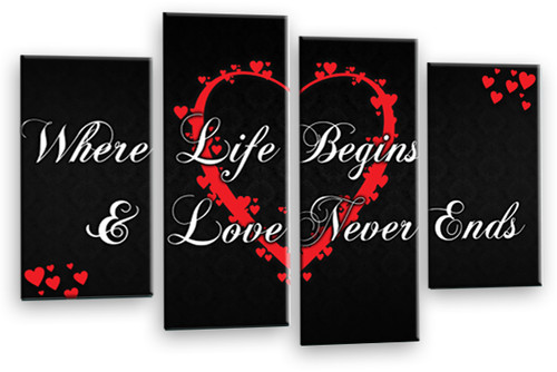 Liebe herz wandbild kunstdruck - herz,