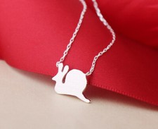 T08 Collier Anhänger Kette Schnecke 925 Sterlingsilber