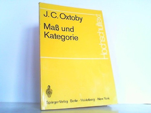 Maß und kategorie oxtoby - und,