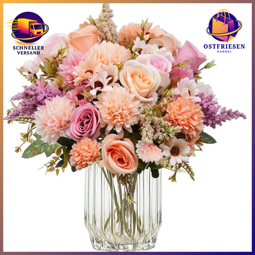 Kunstblumenstrauß 4er set - kunstblumenstrauß,