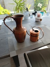 Konvolut Kupfer - Vase und Kanne - ca. 1075 Gramm - aus Haushaltsauflösung