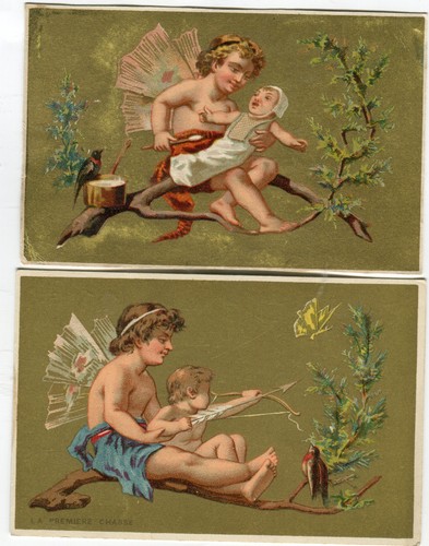 Glanzbilder karte litho - ,