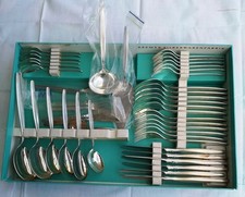 BSF Besteck Silberrose 45 Teile für 6 Personen + Zubehör  90er Silber 