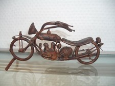 Motorrad  Chopper Metall Rost Farben  Deko 